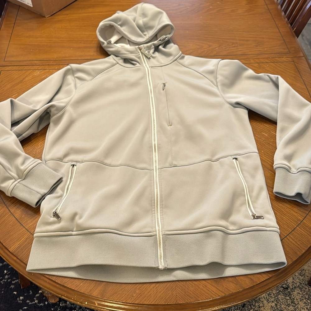 Sims Ultimate Equipment Full Zip Hoodie Jacket Size Large Fleece Lined Gray